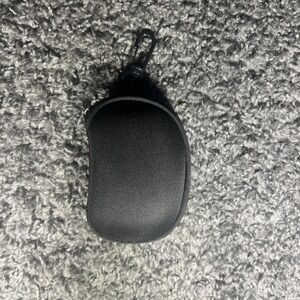 Black Zipper  Pouch Keychain Perfect EarPod Holder